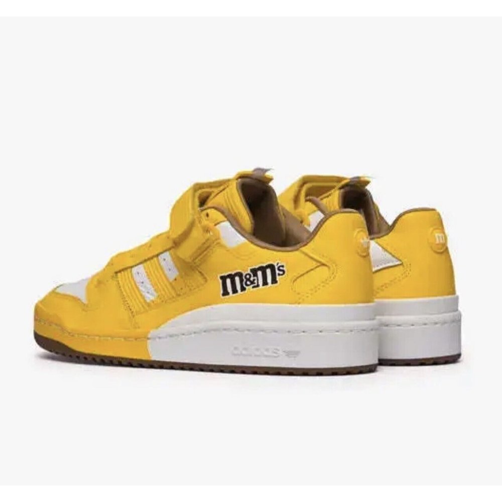 adidas Forum Low 84 x M&M's Shoes Yellow White GY6317 Men's Size 10.5 NEW - Picture 4 of 9
